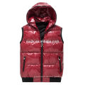 OUTDOOR PU-LEDER HOODED DOWN SPROT WAISTCOAT